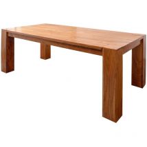 Tavolo da pranzo in legno di Acacia 220x100x76 miele dorato laccato oxford 0617 - marrone chiaro