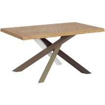 Tavolo allungabile 90x160/260 cm Versalux scortecciato rovere gambe 4/C