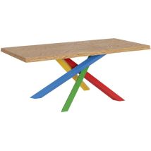 Itamoby - Tavolo Fisso 90x200 Cm Versalux Scortecciato Rovere Gambe 4/b