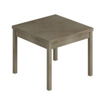 Webmarketpoint - Tavolo da pranzo quadrato apribile a libro colore Argilla H77x90x90cm