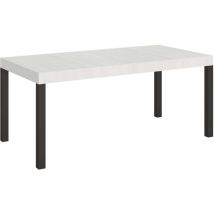 Tavolo everyday Allungabile piano Cemento 90x160 Allungato 264 telaio Antracite