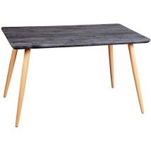 Tavolo fisso in legno Grigio - 130 cm Enrico Coveri