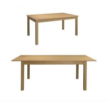 Eacommerce - Tavolo in legno Allungabile apertura a libro 90x160/200x75H cm Colore Rovere (7842RV) 90x160/200x75H cm Colore Rovere