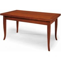 Tavolo in legno massello 160x85 finitura ciliegio allungabile a 240 cm