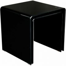 Tavolo in vetro allungabile 2tlg Sala da pranzo Cucina vetro nero Tavolino BHP Alana B154076-4