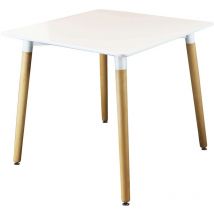 Defibrico - Tavolo da interno 80x80 cm in legno con piano in mdf Strasburgo - Grey