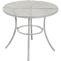 Tavolo metallo Ragusa avorio tondo cm ø60h51