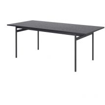 Tavolo Norsica 366 , 74x90x200cm, Pannello di fibra a media densità, Metallo