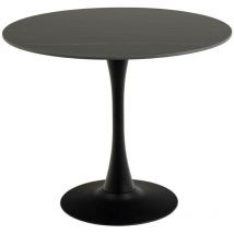 Tavolo Norsica 616, Marmo nero, 75x0x0cm, Ceramica, Metallo