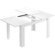 Usinestreet - Tavolo allungabile, Consolle estensibile per sala da pranzo, Tavolo apribile da cucina con prolunga, cm 140/190x90h78, Bianco