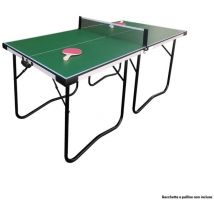 Tavolo Pieghevole da Ping Pong Compatto Richiudibile Salvaspazio con Rete