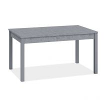 Argonauta - Tavolo pranzo allungabile grigio cemento in legno nobilitato cm 80x120/160