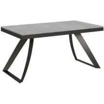 Tavolo allungabile 90x160/264 cm Proxy Evolution Cemento telaio Antracite