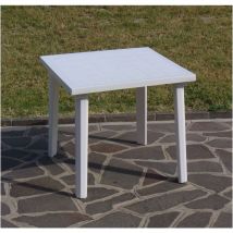 Tavolo Resina Art.59 Cm. 80X80 Bianco
