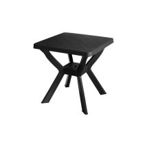 Maury's tavolo in resina reno 70X70CM antracite da esterno e giardino