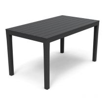 tavolo da esterno "sumatra" in polipropilene color antracite, 138x78x72h cm