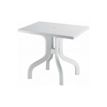 Scab - Tavolo resina ribalto bianco 80 x 80 cm