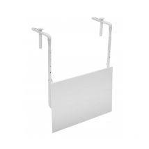 Tavolo pieghevole da ringhiera 60x52 cm in ferro bianco - Fermo