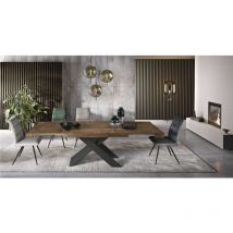 Tavolo sala da pranzo allungabile 260 cm in laminato karma Teak