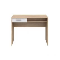 Tavolo Scrivania 100 cm Rovere Cassetto Piccola Porta Pc Salvaspazio Cameretta