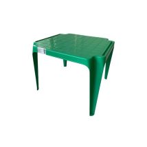 Tavolo Tavolino da gioco per Bambino Colore VERDE SCURO in Polipropilene Impilabile