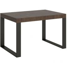 Tavolo allungabile 120x90/224 cm Tecno Premium Noce telaio Antracite