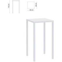 Tavolo tetris 60X60 H110 bianco raggrinzato