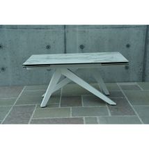 Tavolo Vetroceramica Allungabile 160x90 Cm - 240x90 Cm Gambe A V