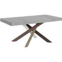 Tavolo allungabile 90x180/440 cm Volantis Cemento telaio 4/C