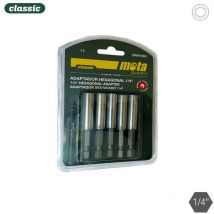 Lotto 5 adattatore esagonale magnetico 1-4 10x60 5p. bam1060 Mota