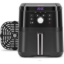 Taylor Swoden Heißluftfritteuse XXL, 6 Liter Air Fryer mit LED-Touchscreen und Knopf, 6 Funktionen, Vorheizen, Timer, Temperaturregelung, 1700W,