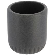 Taza redonda de poliresina - gris oscuro Tendance
