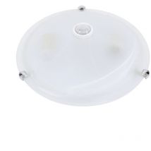 TAZAN PIR LED techo - 2x40W - E27 - IP20 - vidrio y acero - 300x300mm