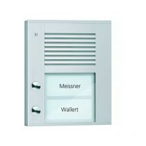 Audio Außenstation Serie pds 2 Klingeltasten (linksbündig), ap silber PDS02-EN/04 - TCS