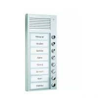 TCS Audio Außenstation Serie PAK 8 Klingeltasten (rechtsbündig), AP silber PAK08-EN