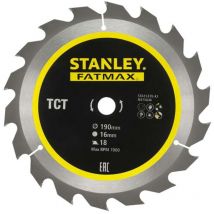 Stanley Zubehör - Sägeblatt für Holz 190x16 mm, 18 Zähne STA15370-XJ