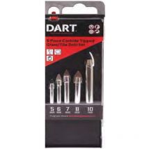 TDCSET5 Tile/Glass Drill Set - 5/6/7/8/10mm - Dart