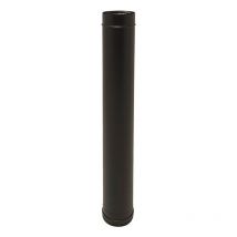 Tdi Conduit concentrique en acier inoxydable polycombustible Noir longueur 100 cm Ø100-150 - à l'unité