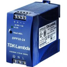 DPP30-24 Alimentatore per guida din 24 v/dc 1.3 a 30 w Num. uscite:1 x Contenuto 1 pz. - Tdk-lambda