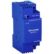 DRL30-24-1 Alimentatore per guida din 24 v 1.25 a 30 w Contenuto 1 pz. - Tdk-lambda