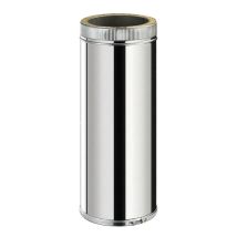 TDPI500 Conduit double paroi isolé polycombustible longueur 50 cm Inox Ø175 - à l'unité