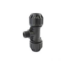 Raccord à compression Té 90° avec dérivation male filetée ø a: 25mm ø b: 3/4''