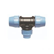 Somatherm - Té 90° polypropylène acs pour Tube pe ou pehd réduit au cente Ø50-Ø40-Ø50