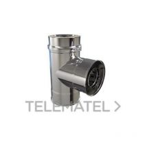 ROS te 90o sin tapa ø 130 d/pared 4021802 ros , Te 90o Sin Tapa 130 Doble Pared 4021802 de la marca Ros Chimney.