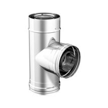 Té à 90° tuyau coaxial - ø 80/130 / Piquage pour air de combustion