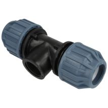 Té à sertir PE 40 mm 1 1/4'' – Raccord PE – Matières, Filetage plomberie, Configuration raccord, Type de raccord plomberie – Bevo