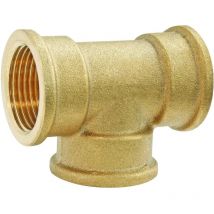 Té laiton égal Triple Femelle 33/42