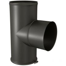 TEN - Racor en 't' 346406 con almohadilla de esmalte negro mate D153mm