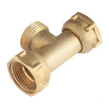 Raccord Té - Laiton - M1' x F1' x M1'