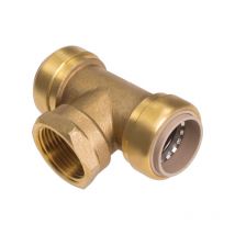 Ibp Bänninger - Té b Push à clipser Femelle à visser Ø22 x 1/2' (15/21) x 22 mm